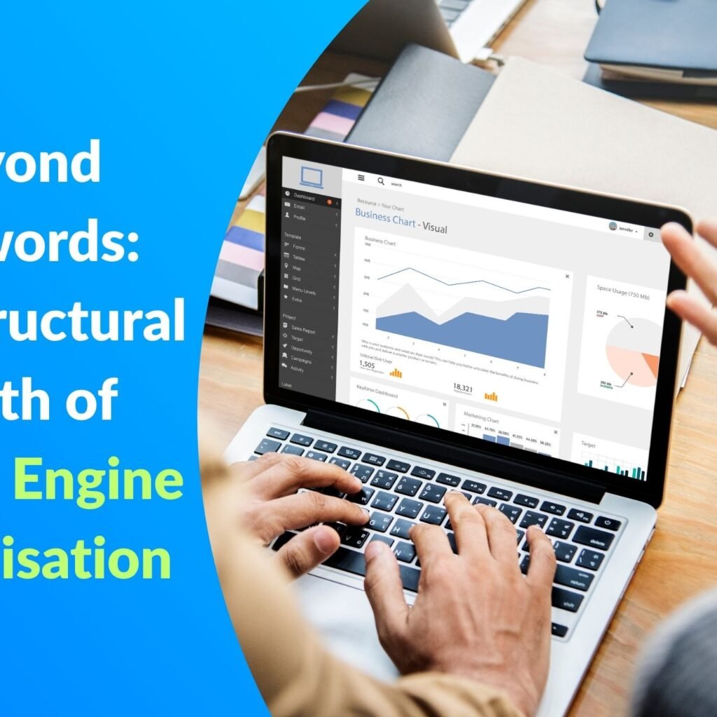 Structural Search Engine Optimisation framework shown through analytics dashboard